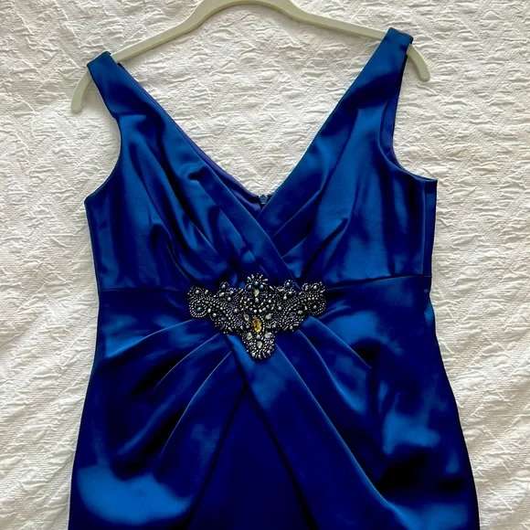 david meister blue dress David Meister
